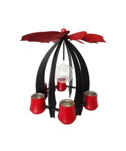 NOVA Hängepyramide Anthrazit-Rubinrot