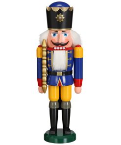 Nussknacker König blau