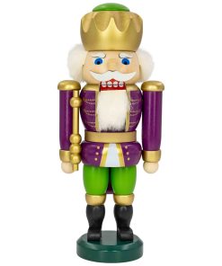 Nussknacker König Exklusiv, purpur-grün