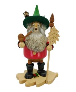 Räuchermann Eichenblattwichtel, rot